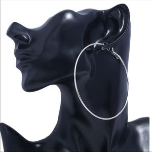 Round Stainless Steel Hoop Earrings